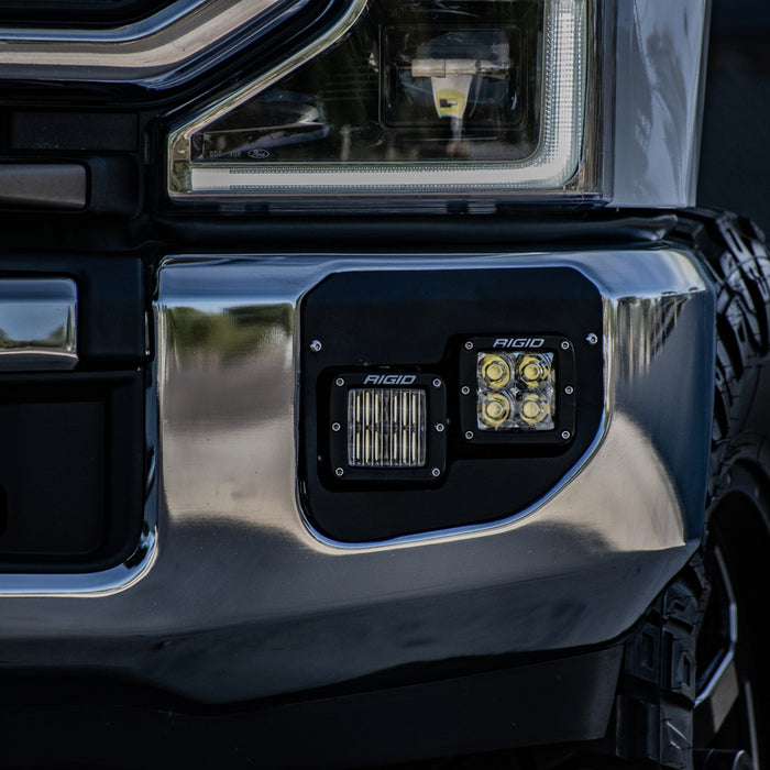 Rigid Industries 46733 2020-Present Ford SuperDuty Dual Fog Light Mounts RIGID Industries - Truck Part Superstore