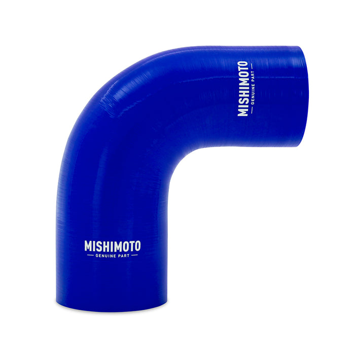 Mishimoto MMCP-R90-20225BL Mishimoto 90-Degree Silicone Transition Coupler, 2.00-in to 2.25-in, Blue - Truck Part Superstore