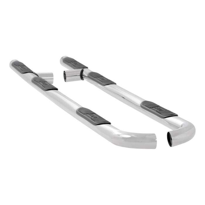 Luverne 469929 LUVERNE 469929 Round Nerf Bars (3 Inch Tubular Polished Stainless Steel)-1 Pair - Truck Part Superstore
