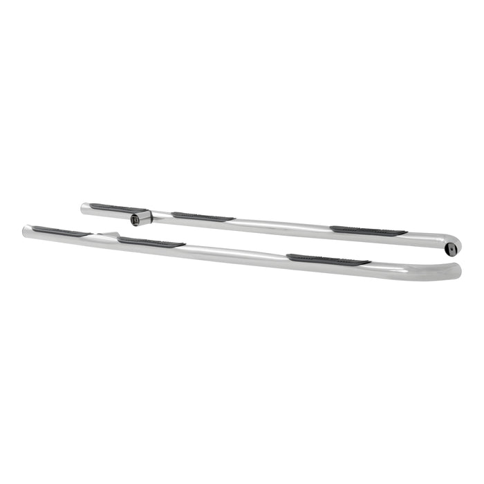 Luverne 469929 LUVERNE 469929 Round Nerf Bars (3 Inch Tubular Polished Stainless Steel)-1 Pair - Truck Part Superstore