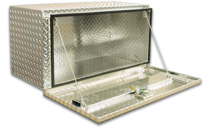 Owens Products 47001 Truck Tool Box Garrison Series Underbody Chest / 24 Inch / Diamond Tread Aluminum / Bright Polished / Owens Products - Truck Part Superstore