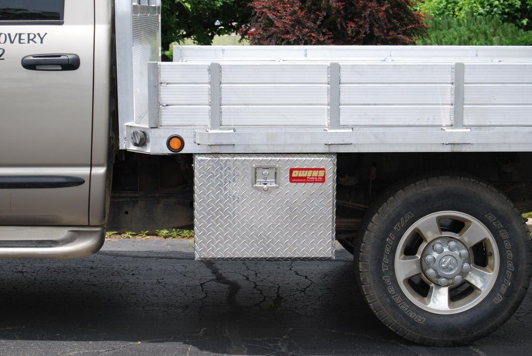 Owens Products 47001 Truck Tool Box Garrison Series Underbody Chest / 24 Inch / Diamond Tread Aluminum / Bright Polished / Owens Products - Truck Part Superstore