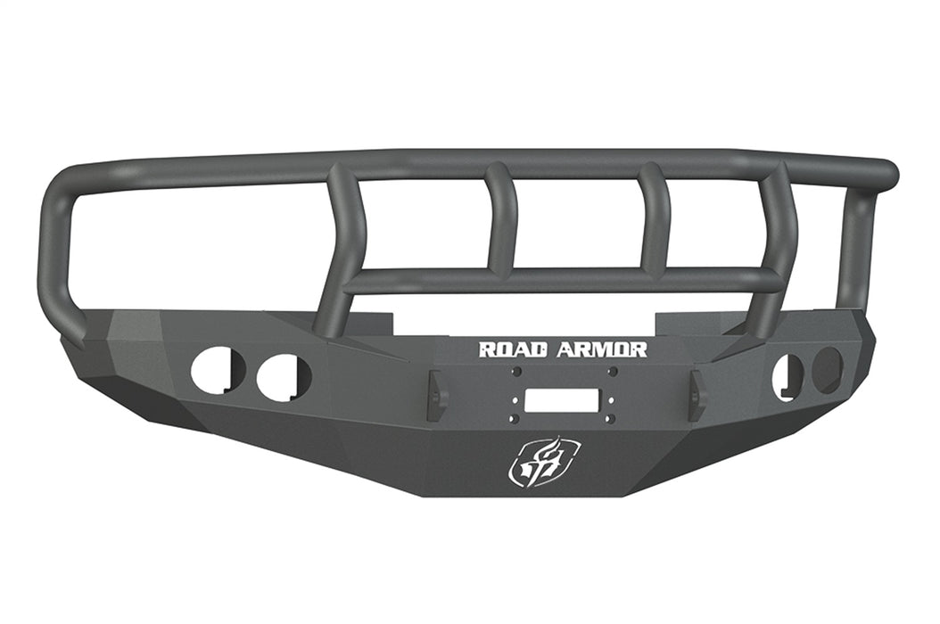 Road Armor 47002B Stealth Winch Front Bumper; Titan II Guard; Satin Black; - Truck Part Superstore