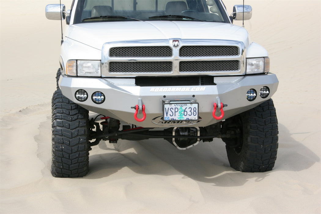 Road Armor 47010B Stealth Winch Front Bumper; Steel; Satin Black; - Truck Part Superstore