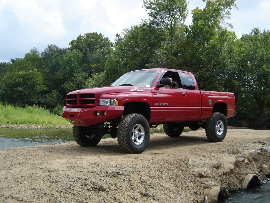 Road Armor 47010B Stealth Winch Front Bumper; Steel; Satin Black; - Truck Part Superstore