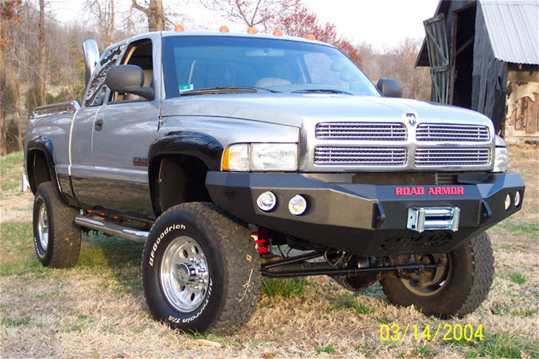 Road Armor 47010B Stealth Winch Front Bumper; Steel; Satin Black; - Truck Part Superstore