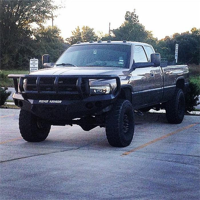 Road Armor 47012B Stealth Winch Front Bumper; Titan II Guard; Satin Black; - Truck Part Superstore