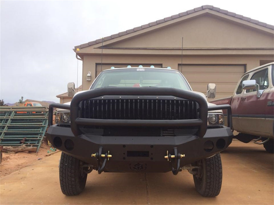 Road Armor 47015B Stealth Winch Front Bumper; Lonestar Guard; Satin Black; - Truck Part Superstore
