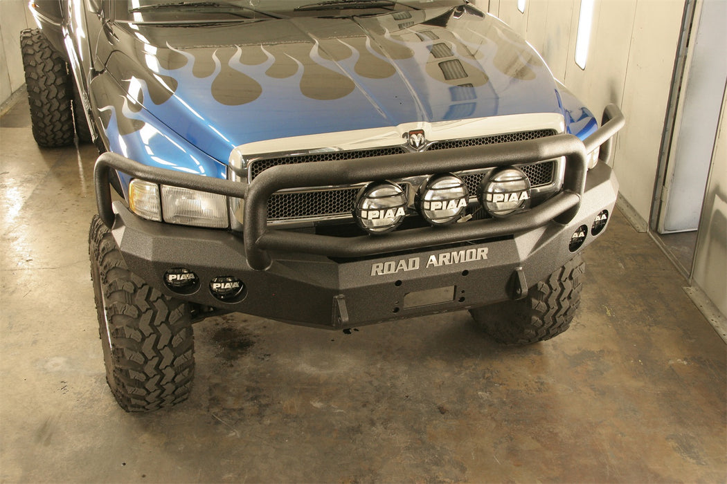 Road Armor 47015B Stealth Winch Front Bumper; Lonestar Guard; Satin Black; - Truck Part Superstore