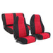 Smittybilt 471030 Neoprene Seat Cover 76-90 Wrangler CJ/YJ Set Front/Rear Red Smittybilt - Truck Part Superstore