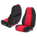 Smittybilt 471030 Neoprene Seat Cover 76-90 Wrangler CJ/YJ Set Front/Rear Red Smittybilt - Truck Part Superstore