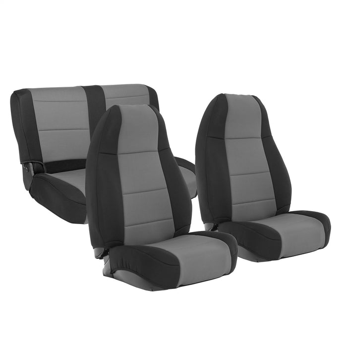 Smittybilt 471122 Neoprene Seat Cover 91-95 Wrangler YJ Set Front/Rear Charcoal Smittybilt - Truck Part Superstore