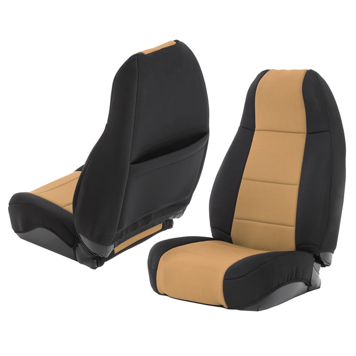 Smittybilt 471125 Neoprene Seat Cover 91-95 Wrangler YJ Set Front/Rear Tan Smittybilt - Truck Part Superstore