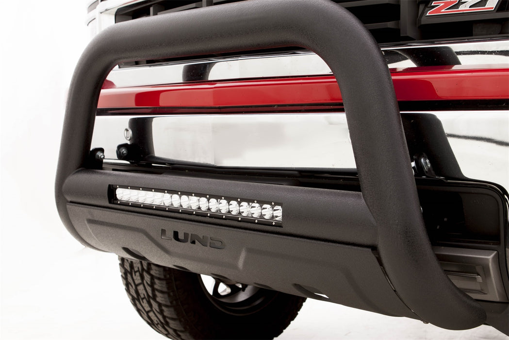 Lund 47121208 Bull Bar w/Light And Wiring; Black; - Truck Part Superstore