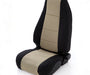 Smittybilt 47124 Neoprene Seat Cover Rear 97-02 Wrangler TJ Black/Tan Smittybilt - Truck Part Superstore