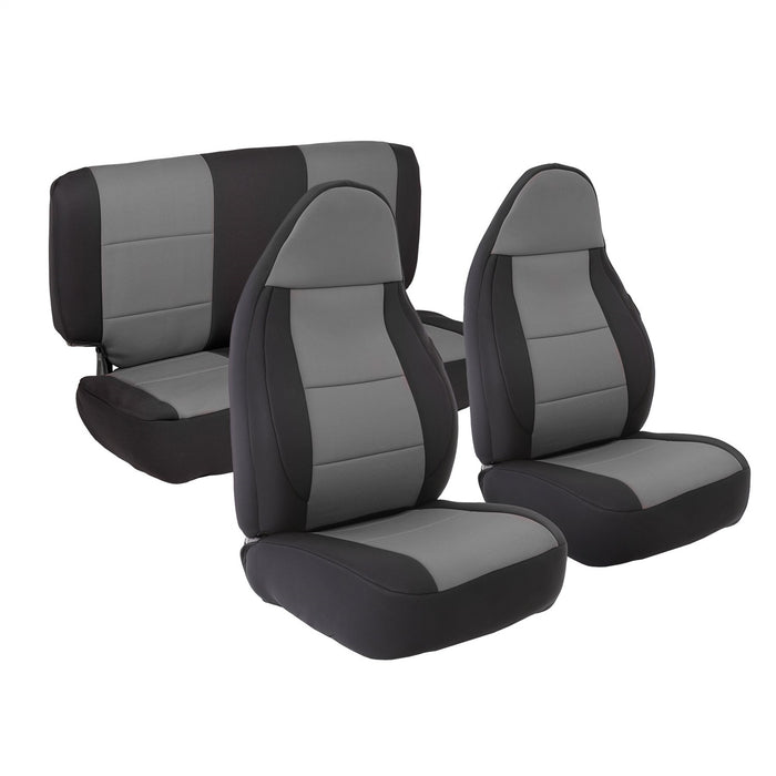 Smittybilt 471322 Neoprene Seat Cover 03-06 Wrangler TJ Set Front/Rear Charcoal Smittybilt - Truck Part Superstore
