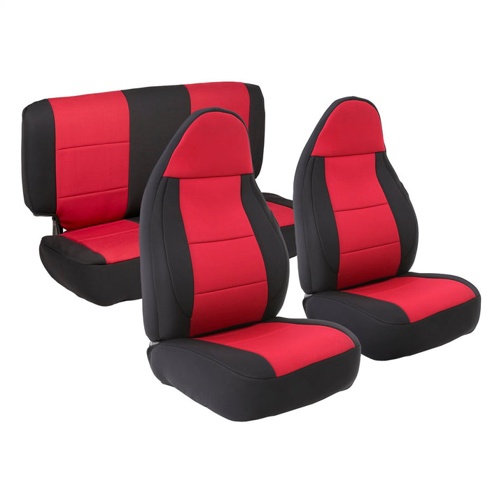 Smittybilt 471330 Neoprene Seat Cover 03-06 Wrangler TJ Set Front/Rear Red Smittybilt - Truck Part Superstore