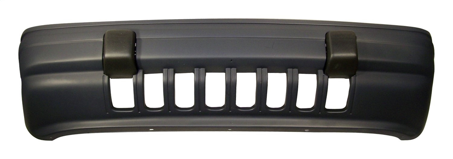 Crown Automotive Jeep Replacement 4713455 Front Bumper Fascia; Black; Paintable; w/Limited Or Orvis Package w/Fog Lamps; - Truck Part Superstore