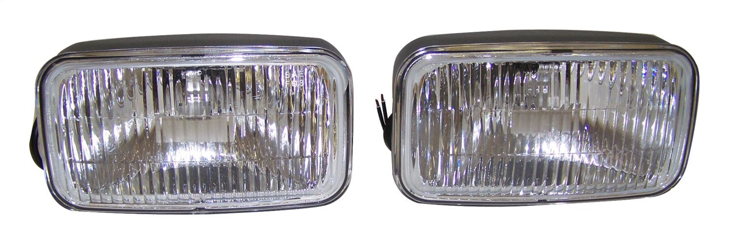Crown Automotive Jeep Replacement 4713582K Fog Lamp Kit; Incl. 2 Lamps; Less Covers; Clear Lens; - Truck Part Superstore