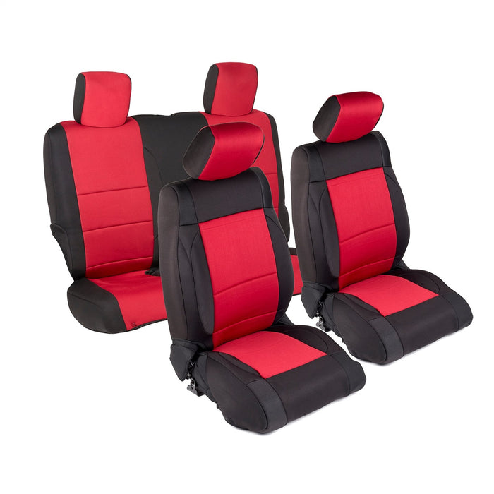 Smittybilt 471430 Neoprene Seat Cover 07-12 Wrangler JK 2 DR Set Front/Rear Red Smittybilt - Truck Part Superstore