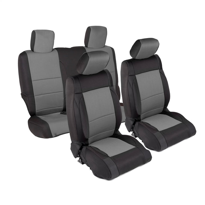 Smittybilt 471522 Neoprene Seat Cover 13-18 Wrangler JK 2 DR Set Front/Rear Charcoal Smittybilt - Truck Part Superstore