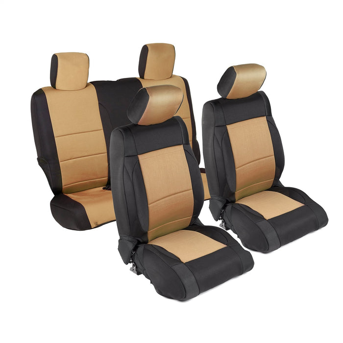 Smittybilt 471525 Neoprene Seat Cover 13-18 Wrangler JK 2 DR Set Front/Rear Tan Smittybilt - Truck Part Superstore