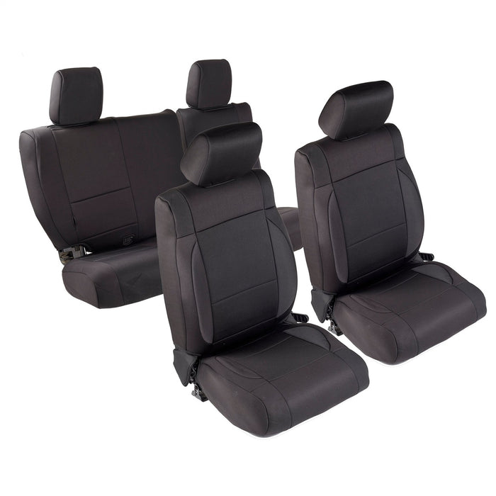 Smittybilt 471701 Neoprene Seat Cover 08-12 Wrangler JK 4 DR Set Front/Rear Black Smittybilt - Truck Part Superstore