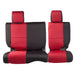 Smittybilt 471730 Neoprene Seat Cover 08-12 Wrangler JK 4 DR Set Front/Rear Red Smittybilt - Truck Part Superstore