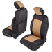 Smittybilt 471825 Neoprene Seat Cover 2007 Wrangler JK 4 DR Set Front/Rear Tan Smittybilt - Truck Part Superstore