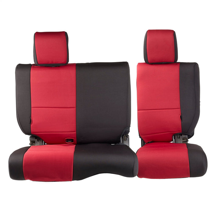 Smittybilt 471830 Neoprene Seat Cover 2007 Wrangler JK 4 DR Set Front/Rear Red Smittybilt - Truck Part Superstore