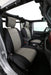 Smittybilt 472122 Jeep JL Neoprene Front and Rear Seat Cover Set Wrangler JL 4-Door Black/Gray Smittybilt - Truck Part Superstore