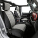 Smittybilt 472122 Jeep JL Neoprene Front and Rear Seat Cover Set Wrangler JL 4-Door Black/Gray Smittybilt - Truck Part Superstore
