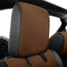 Smittybilt 472125 Jeep JL Neoprene Front and Rear Seat Cover Set Wrangler JL 4-Door Black/Tan Smittybilt - Truck Part Superstore