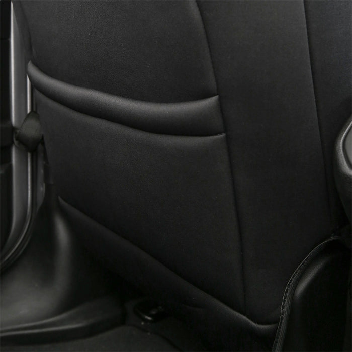 Smittybilt 472125 Jeep JL Neoprene Front and Rear Seat Cover Set Wrangler JL 4-Door Black/Tan Smittybilt - Truck Part Superstore