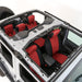 Smittybilt 472130 Jeep JL Neoprene Front and Rear Seat Cover Set Wrangler JL 4-Door Black/Red Smittybilt - Truck Part Superstore