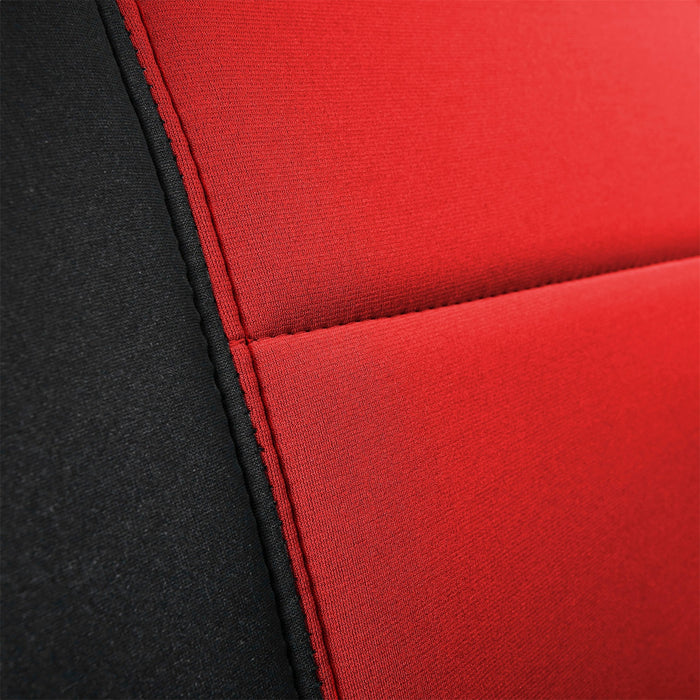 Smittybilt 472130 Jeep JL Neoprene Front and Rear Seat Cover Set Wrangler JL 4-Door Black/Red Smittybilt - Truck Part Superstore