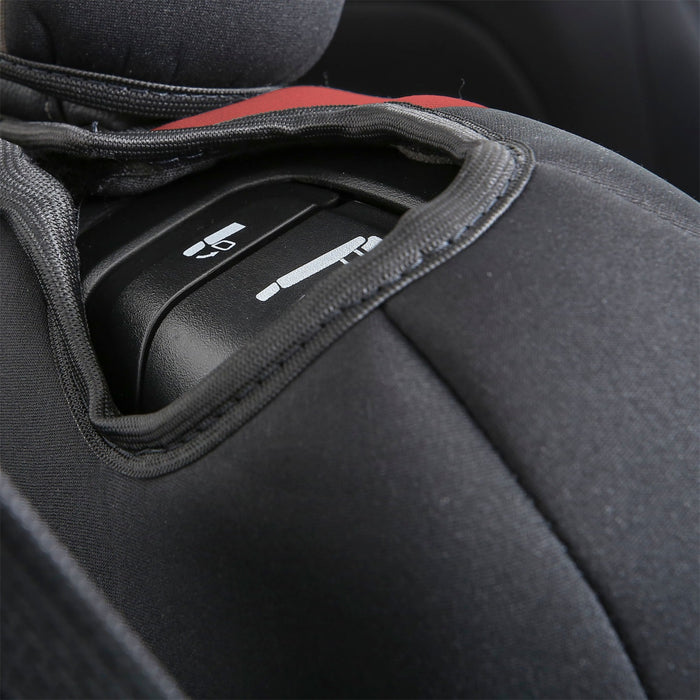 Smittybilt 472130 Jeep JL Neoprene Front and Rear Seat Cover Set Wrangler JL 4-Door Black/Red Smittybilt - Truck Part Superstore
