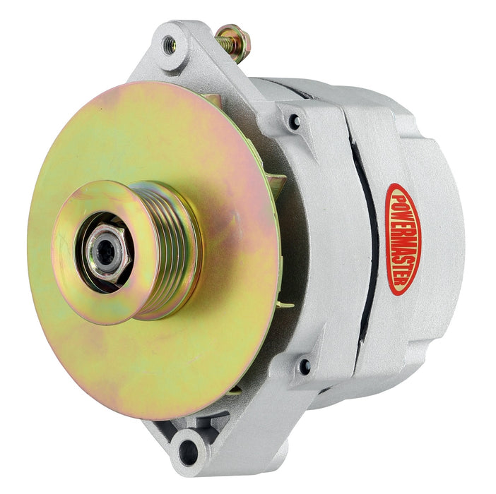 Powermaster Performance 47294-104 Alternator; 12si; 150 Amp; 100 Idle; 6 Groove Pulley; Baffle; Natural; - Truck Part Superstore