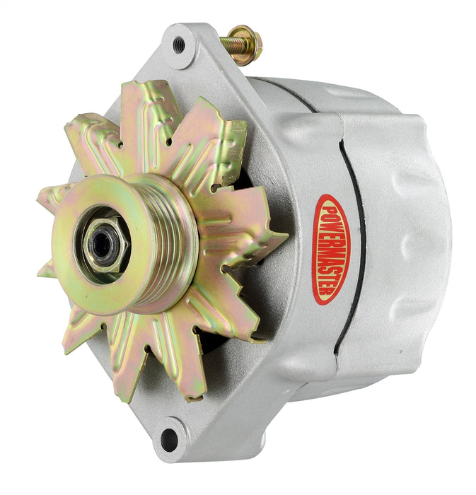 Powermaster Performance 47297-104 Smooth Look™ Alternator; 12si; 150 Amp; 100 Idle; 6 Groove Pulley; Natural; - Truck Part Superstore