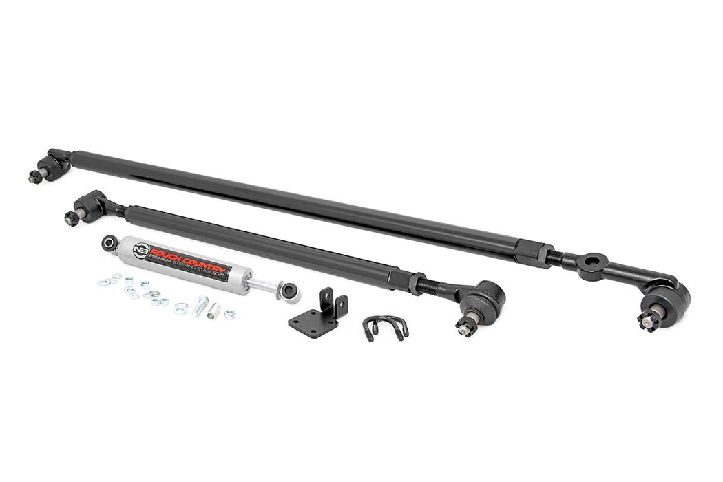 Rough Country 10613 Jeep HD Steering Upgrade Kit w/Steering Stabilizer TJ, XJ, MJ, ZJ Rough Country - Truck Part Superstore