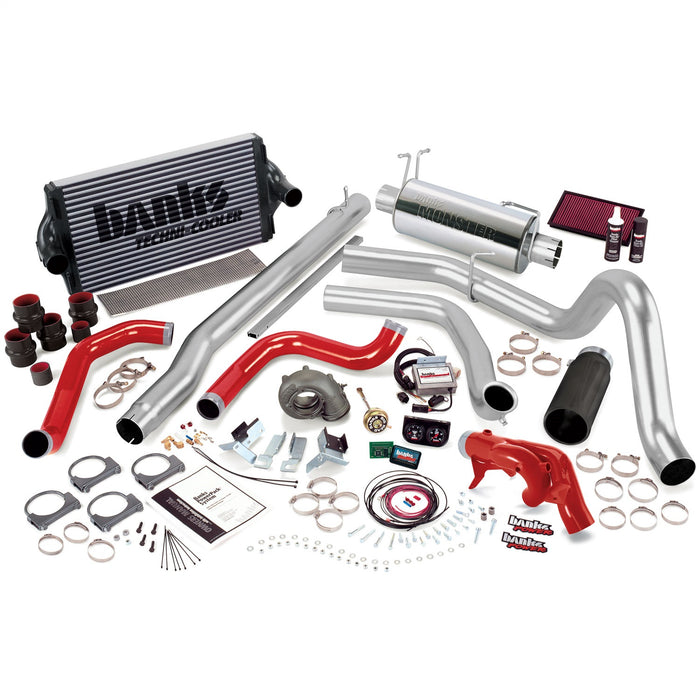 Banks Power 47526-B PowerPack System; Single Exh; S/S-Black Tip-1999 Ford 7.3L F250/350; Auto - Truck Part Superstore