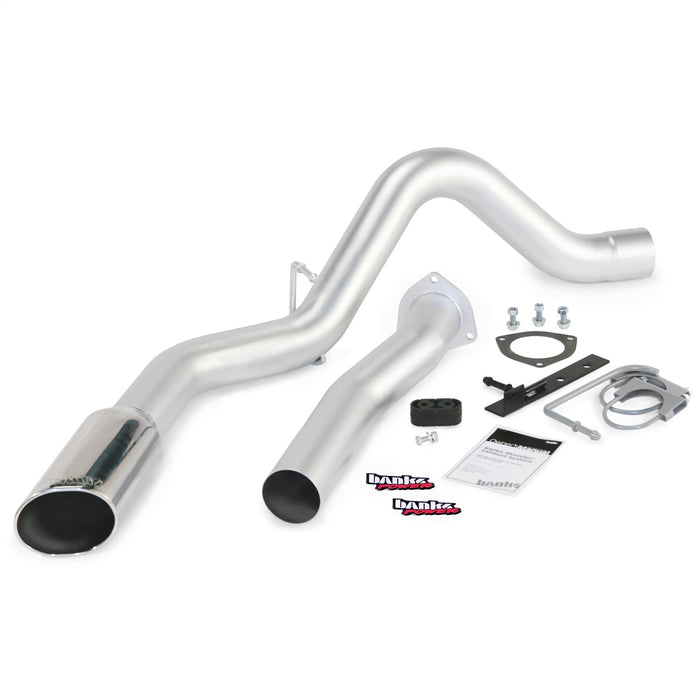 Banks Power 47784 Monster Exhaust System; Single; S/S-Chrome Tip-07-10 Chevy 6.6L LMM; ECSB-CCLB - Truck Part Superstore