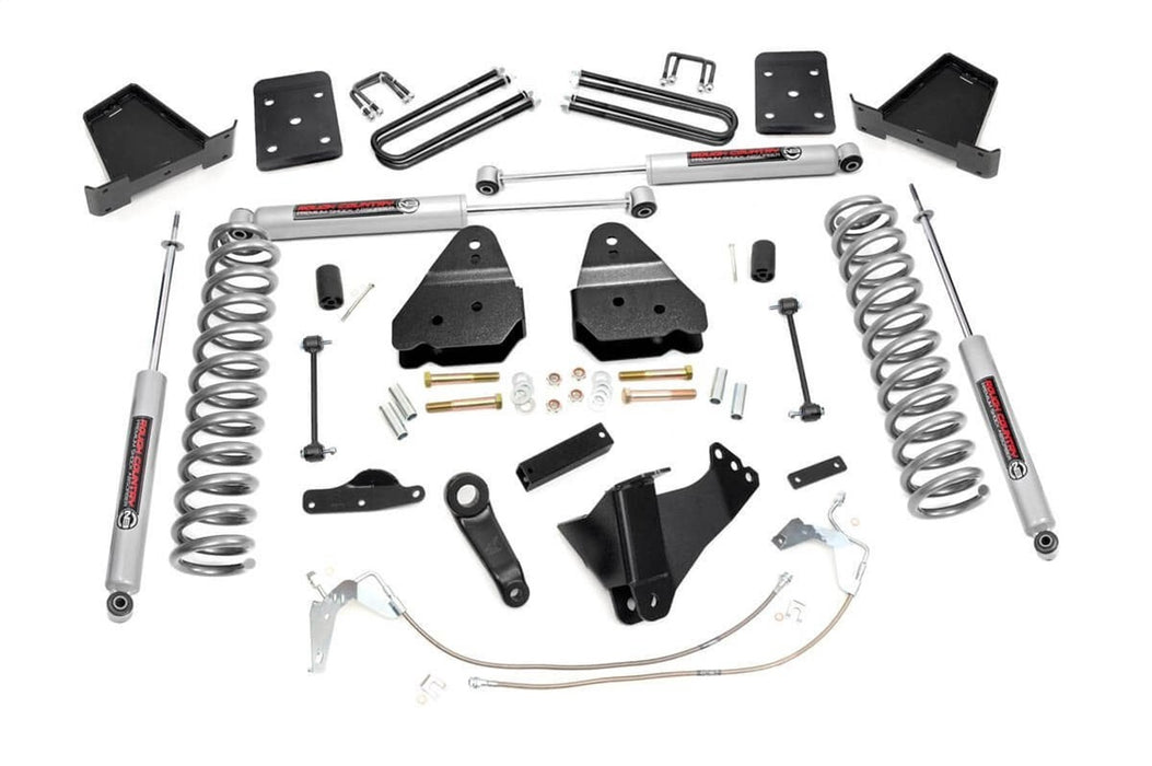 Rough Country 478.20 Suspension Lift Kit w/Shocks; 4.5 in. Lift; - Truck Part Superstore