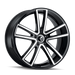 KRAZE KR190-2812BM38 190 (190) BLACK/MACHINED FACE 20X8.5 5-120 38mm 74.1mm - Truck Part Superstore
