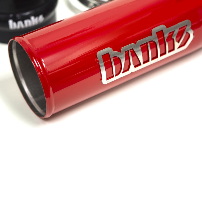 Banks Power 48000 Resonator delete System; Red; L5P intake - Truck Part Superstore