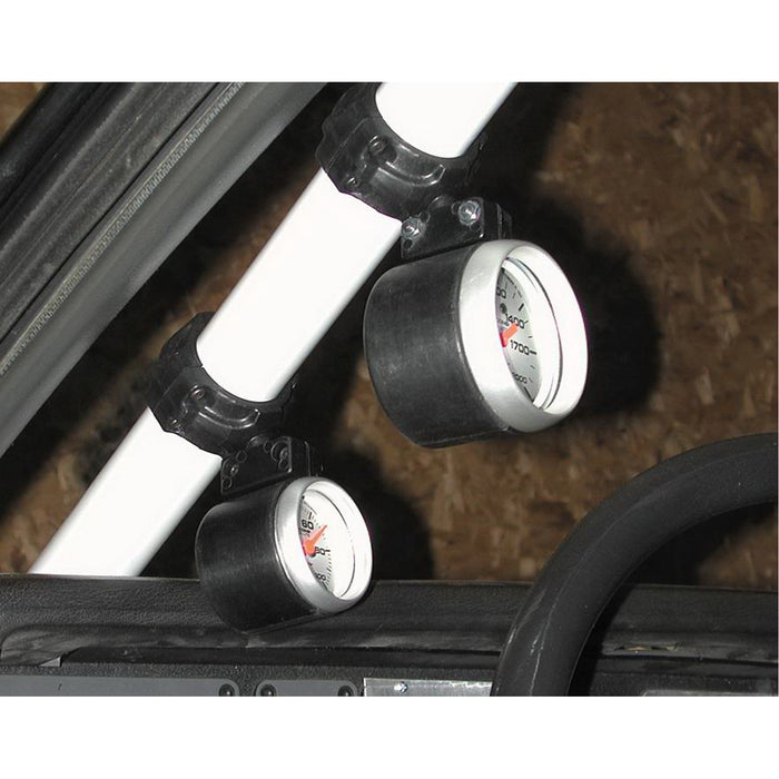 AutoMeter 48004 GAUGE MOUNT; ROLL POD FOR 1.625in. ROLL CAGE; FITS 2 5/8in. GAUGE; BLACK - Truck Part Superstore