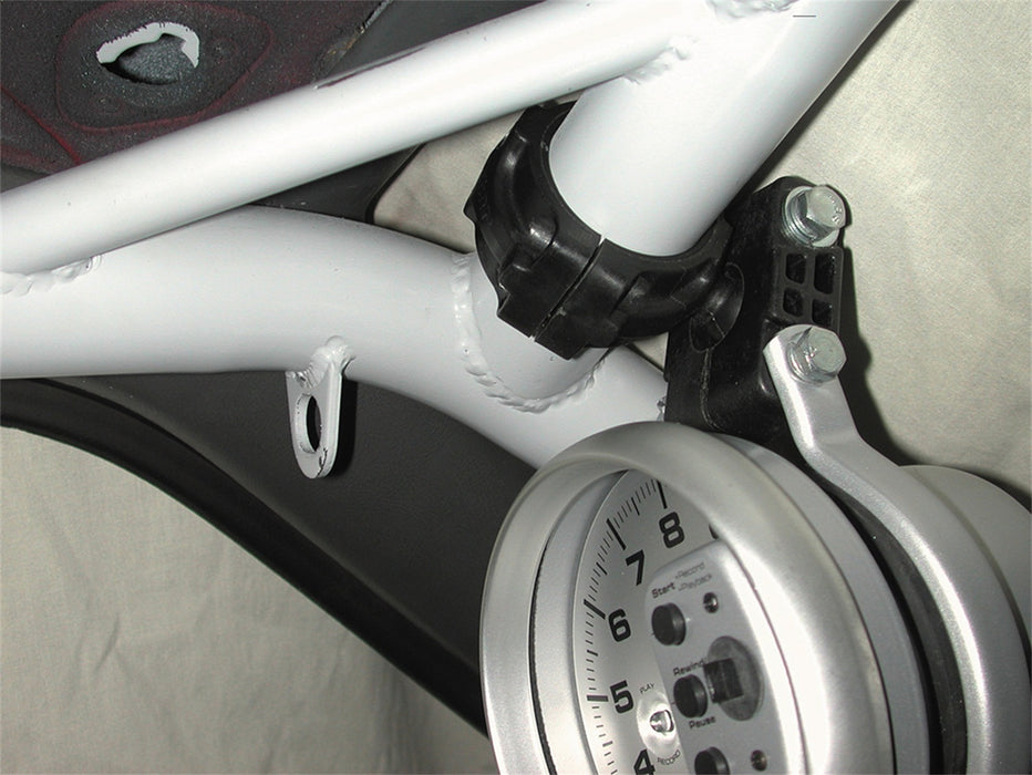 AutoMeter 48005 GAUGE MOUNT; ROLL POD FOR 1.625in. ROLL CAGE; FITS 5in. PEDESTAL TACH; BLACK - Truck Part Superstore