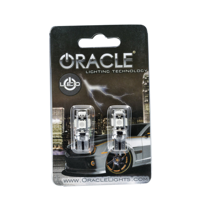 Oracle Lighting 4801-004 T10 5 LED 3 Chip SMD Bulbs, Green, Pair - Truck Part Superstore