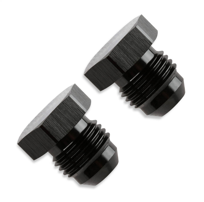 Mr Gasket 480606-BL Flare Plug; -6AN Male; 2 pcs.; Anodized Black; - Truck Part Superstore