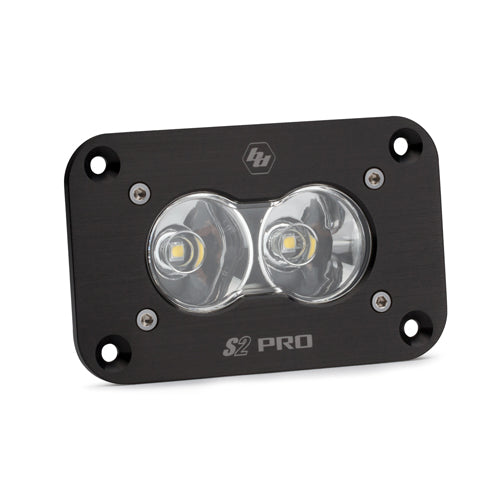 Baja Designs 481006 LED Work Light Flush Mount Clear Lens Work/Scene Pattern S2 Pro Baja Designs - Truck Part Superstore